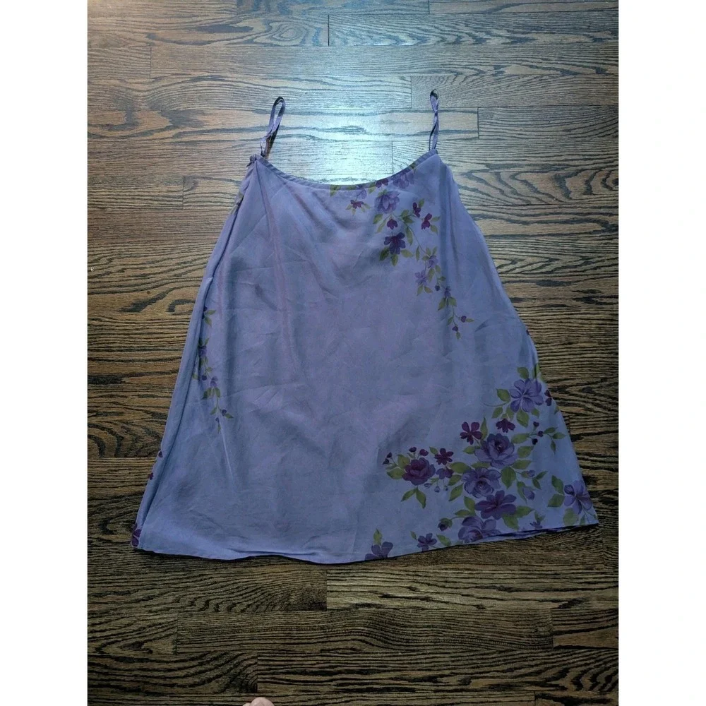 Vintage INC International Concept Silk Midi Skirt Boho 90s Feminine Size 6 Fairy